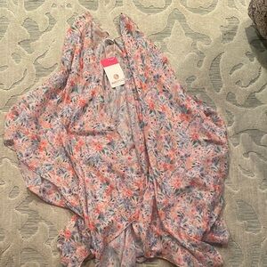 Pink Floral Swim Coverup by Merona